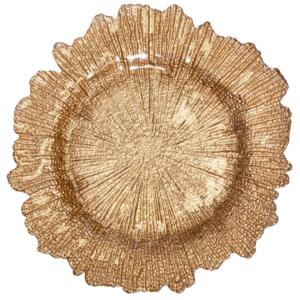 Gold Glass Sponge Chargers