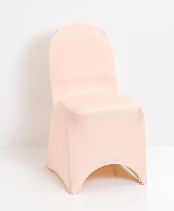 Blush Spandex Chair Cover