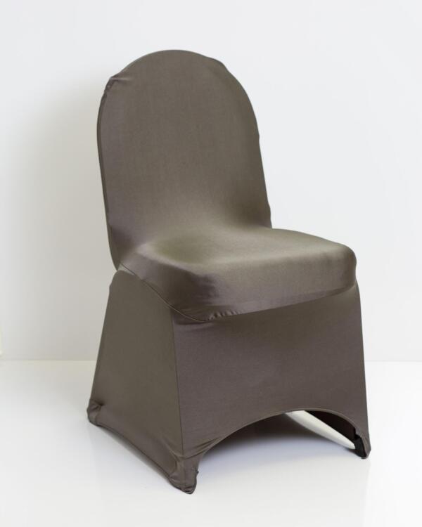 Charcoal Grey Spandex Chair Covers