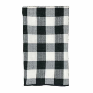 Black and White Gingham Napkin